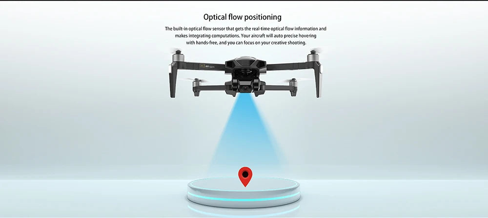B18 Pro Drone - GPS 4K HD Dual Camera Three-Axis EIS Gimbal 5G Wifi FPV Folding Quadcopter Remote Control Distance 3000M Gift Toy Professional Camera Drone 27 B18 Pro Drone, built-in optical ilow sensor that gets the real-tme Ffloxinformation