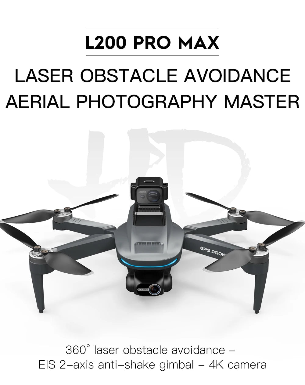 L200 PRO MAX Drone, Capture stunning aerial photos with a 4K HD camera, advanced gimbal, and obstacle avoidance features.