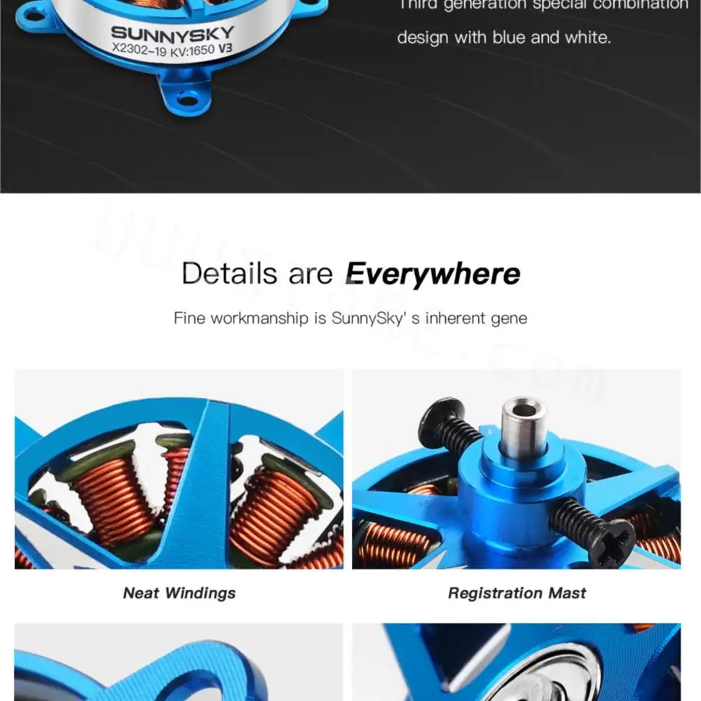 Sunnysky F3P Indoor Power Motor - X2302 X2304 X2305 1400KV 1480KV 1500KV 1620KV 1650KV 1800KV 1850KV motor for RC models 7 Sunnysky F3P Indoor Power Motor, Ta generalion Speciai comioinalion SUNNYSKY