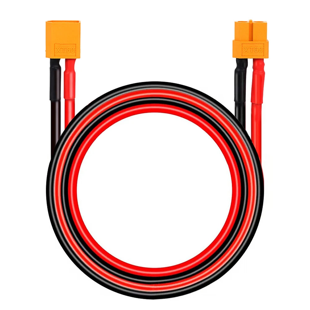 XT60 12AWG Parallel Battery Connector Male/Female Cable Dual Extension 40CM/60CM Silicone Wire for RC Battery Motor