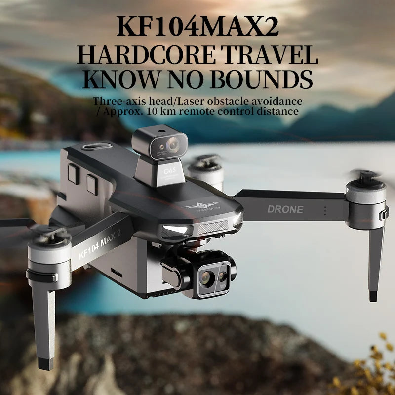 KF104 MAX2 Drone - 4K Camera 3-Axis Gimbal WIFI 360 Obstacle Avoidance ...