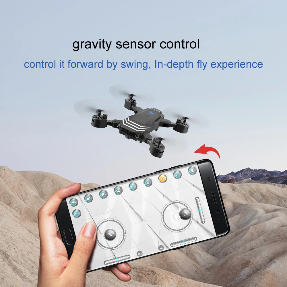 QJ LS11 Pro Drone, gravity sensor control control it forward by swing, in-depth fly