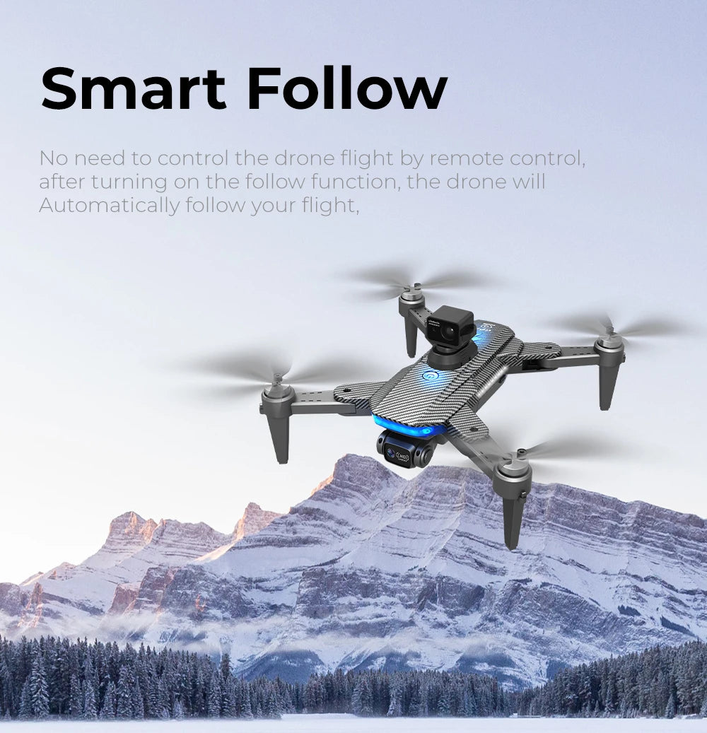 HJ90 PRO GPS Drone, Smart Follow No need to control the drone flight by remote control, after turning on the follow function