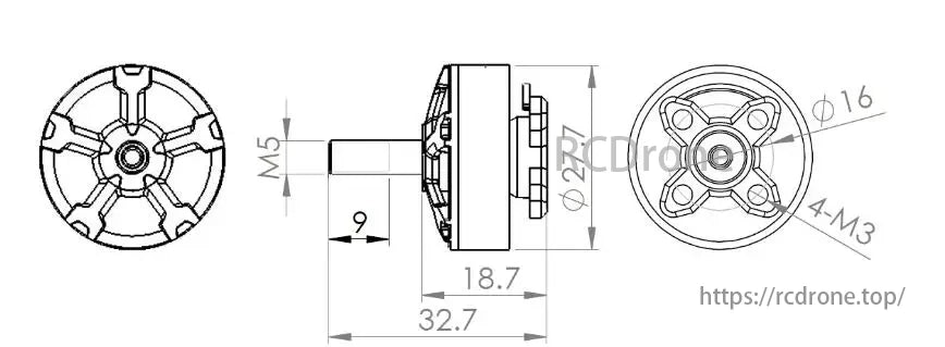 Samguk 2206 Brushless Motor, Designed with precision engineering, these motors are suitable for various drone applications.