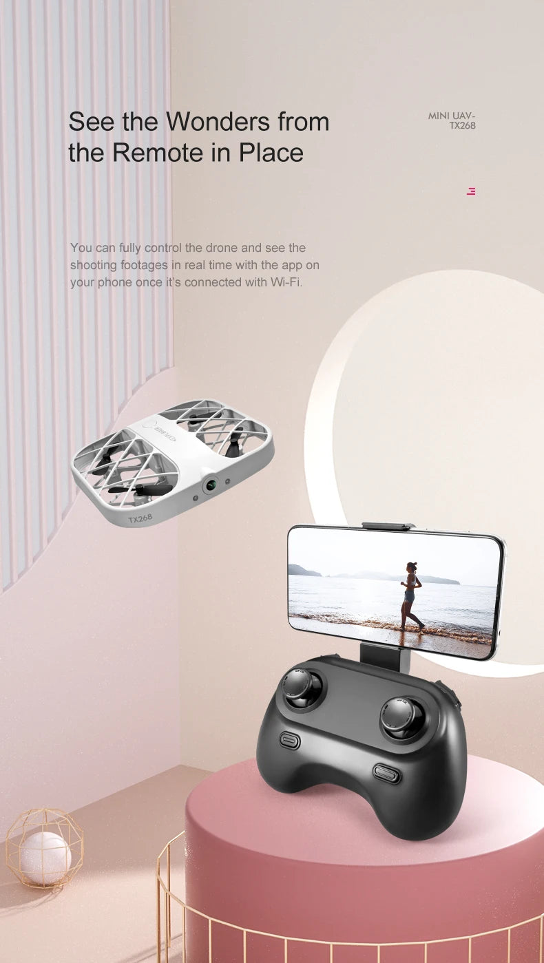 JJRC H107 Mini Drone, tx268 mini uav see the wonders