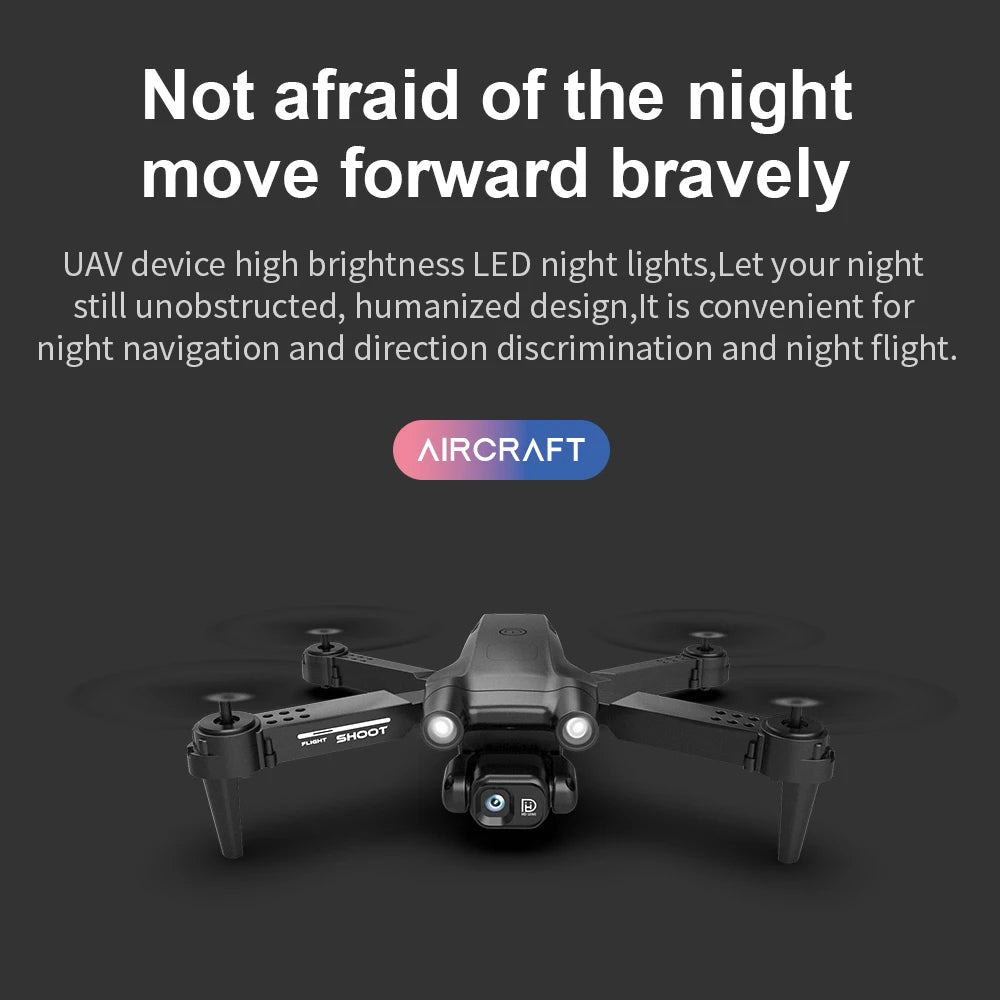 GT2 Mini Drone, uav device high brightness led night lights,let your night