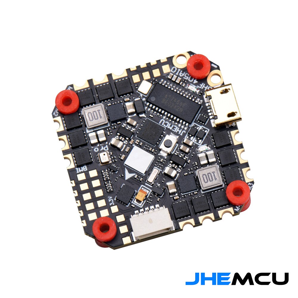 25.5X25.5mm JHEMCU GHF405AIO-ICM 40A F405 Baro Flight Controller BLHELIS 40A 4in1 ESC 3-6S for FPV Freestyle Toothpick Drones