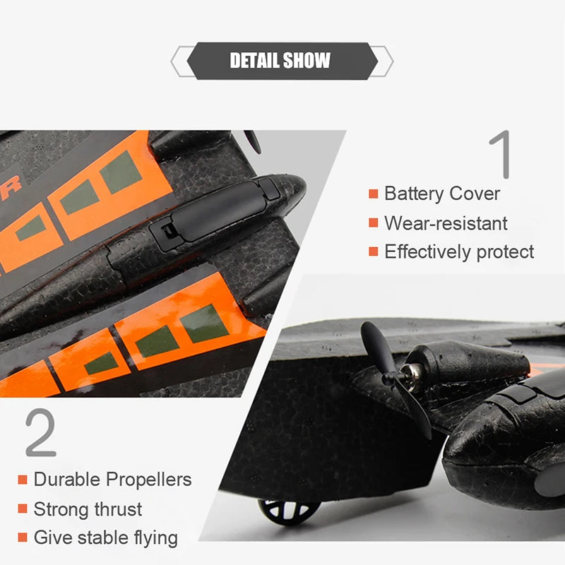 Fx815 Rc Aircraft, DETAIL SHOW 0 Battery Cover Wear-resistant Effectively protect 2 Durable Prop