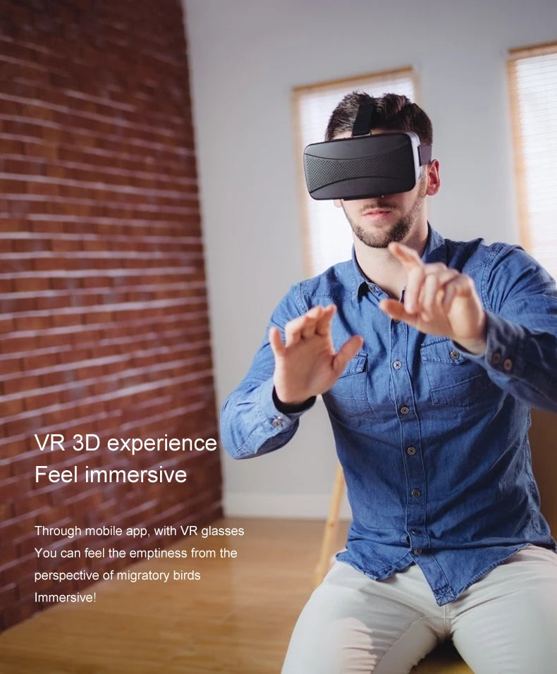 vr 3d experience feel immersive through mobile app; with 