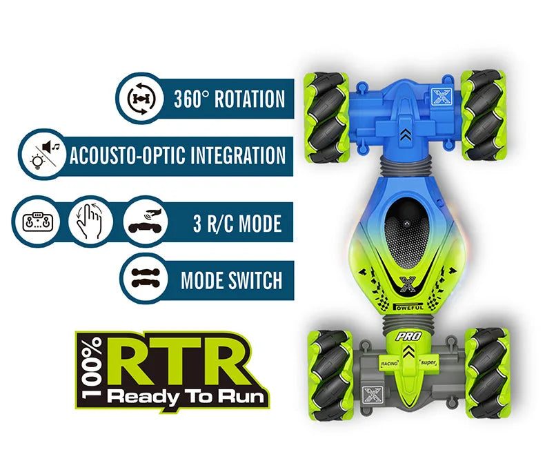 4WD RC Car Toy 2.4G Radio Remote Control Cars, 3609 ROTATION ACOUSTO-OPTIC INTEGRATION 3 R/C