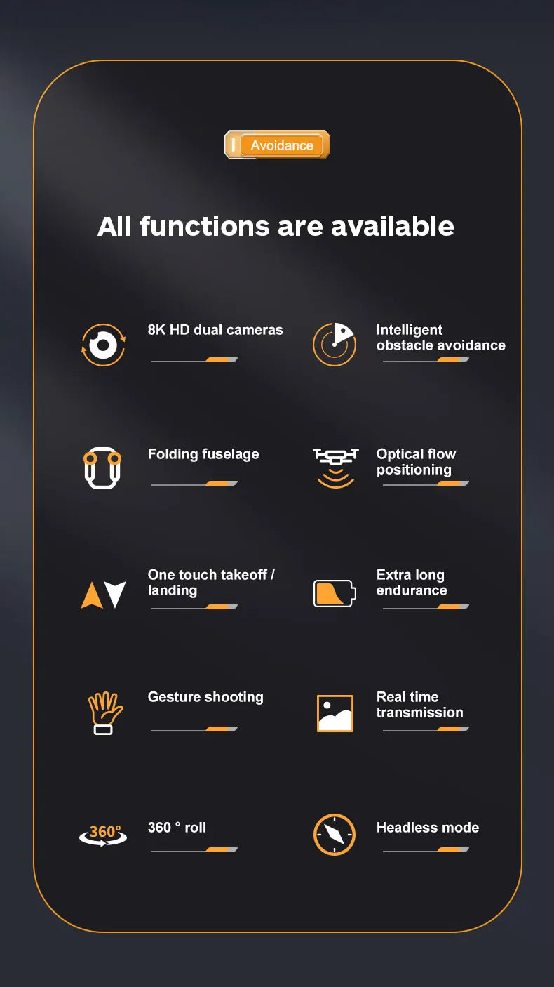 P7 Drone - 8K HD WIFI FPV 360 Obstacle Avoidance Drones Aerial Photography Four-Axis Rc Aircraft Rc Helicopter Kid Toy Gift 34 P7 Drone, avoidance all functions are available 8k hd dual cameras intelligent