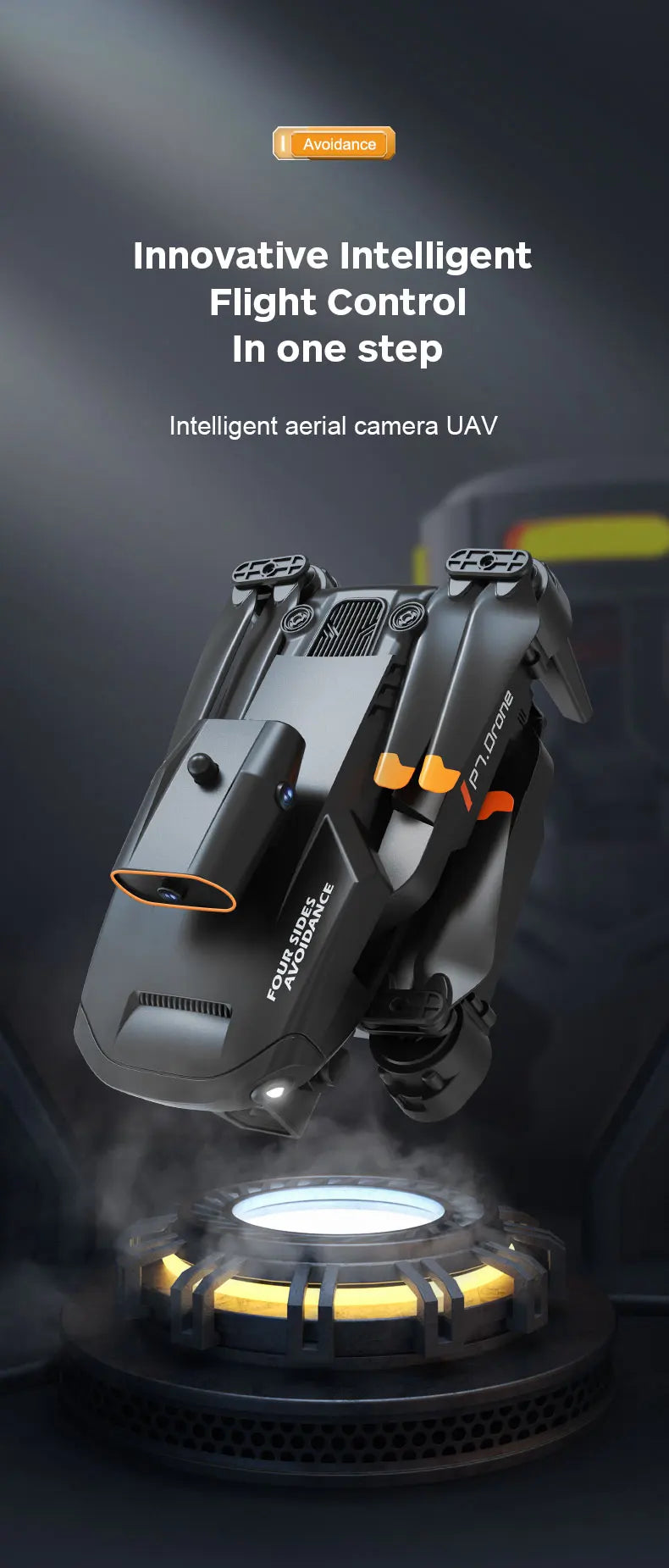 P7 Drone - 8K HD WIFI FPV 360 Obstacle Avoidance Drones Aerial Photography Four-Axis Rc Aircraft Rc Helicopter Kid Toy Gift 33 P7 Drone, intelligent flight control in one step intelligent aerial camera uav 1