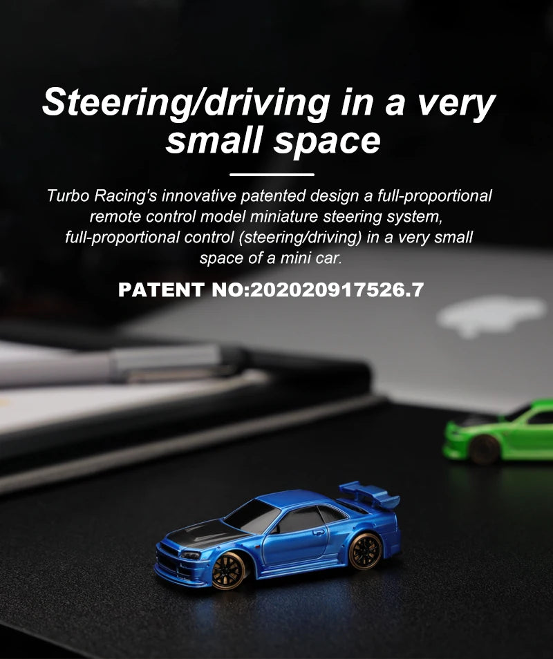 Turbo Racing's innovative patented design a full-proportional remote control model miniature