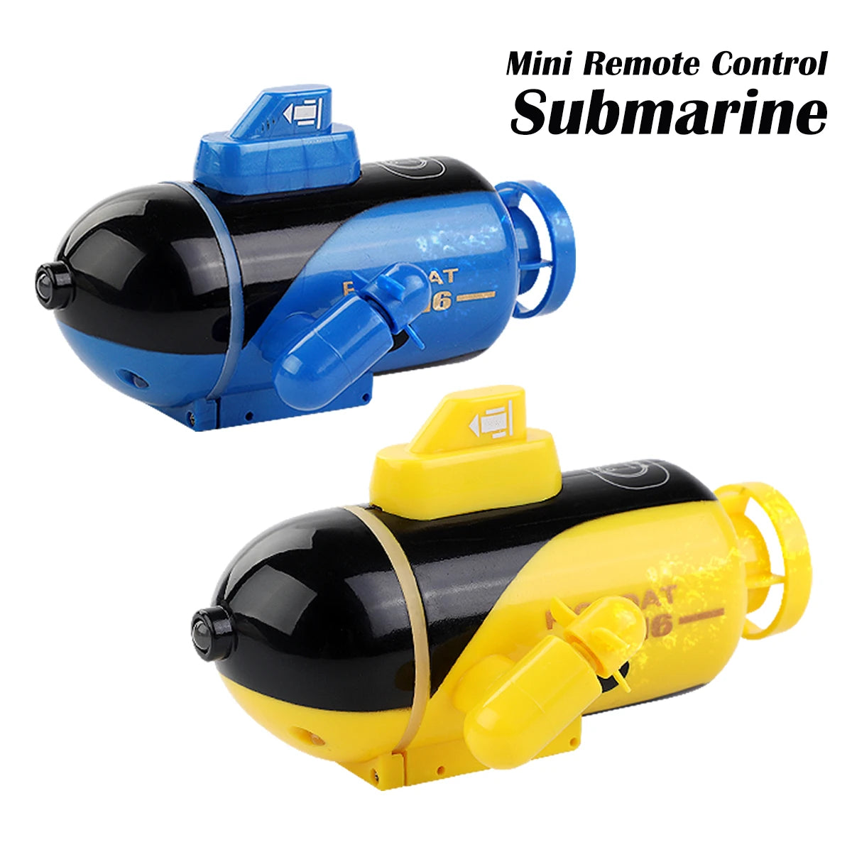 NEUSNEY Mini RC Submarine Toy RC Boat, Mini RC Submarine with Twin Propellers