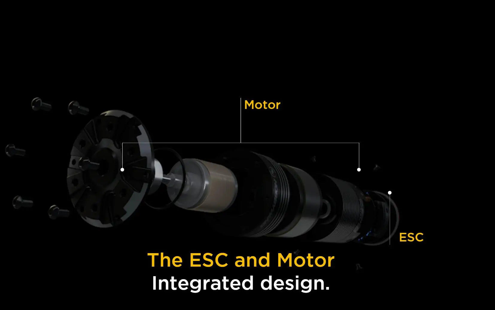 HobbyWing QuicRun Fusion Pro, Motor ESC The ESC and Motor Integrated design