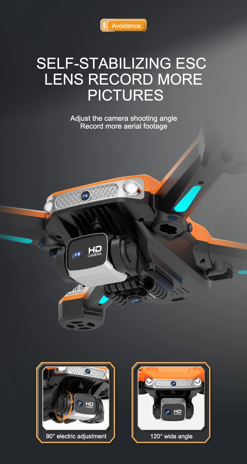 A19 Pro Drone - 2023 New GPS Professionele Dual Hd Camera Optische Stroom Positionering Vermijden Opvouwbare Quadcopter Rc Speelgoed 18 A19 Pro Drone, avoidance self-stabilizing esc lens record more pictures adjust the