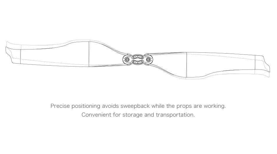 T-motor FA18.2x5.9 Folding Prop, Props are positioned precisely to avoid sweepback . Convenient for storage and transportation