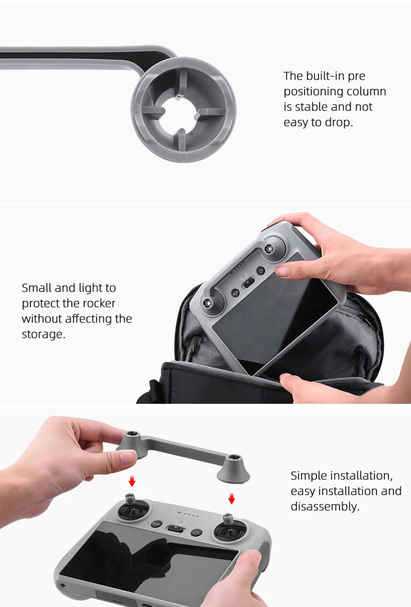 Mini 3 /Mini 3 Pro Drone Thumb Rocker Joystick Fixed Bracket Clip Holder for DJI RC Mini 3 Remote Control with Screen Accessory 17 built-in positioning column is stable and not easy to drop: Small and light to protect the