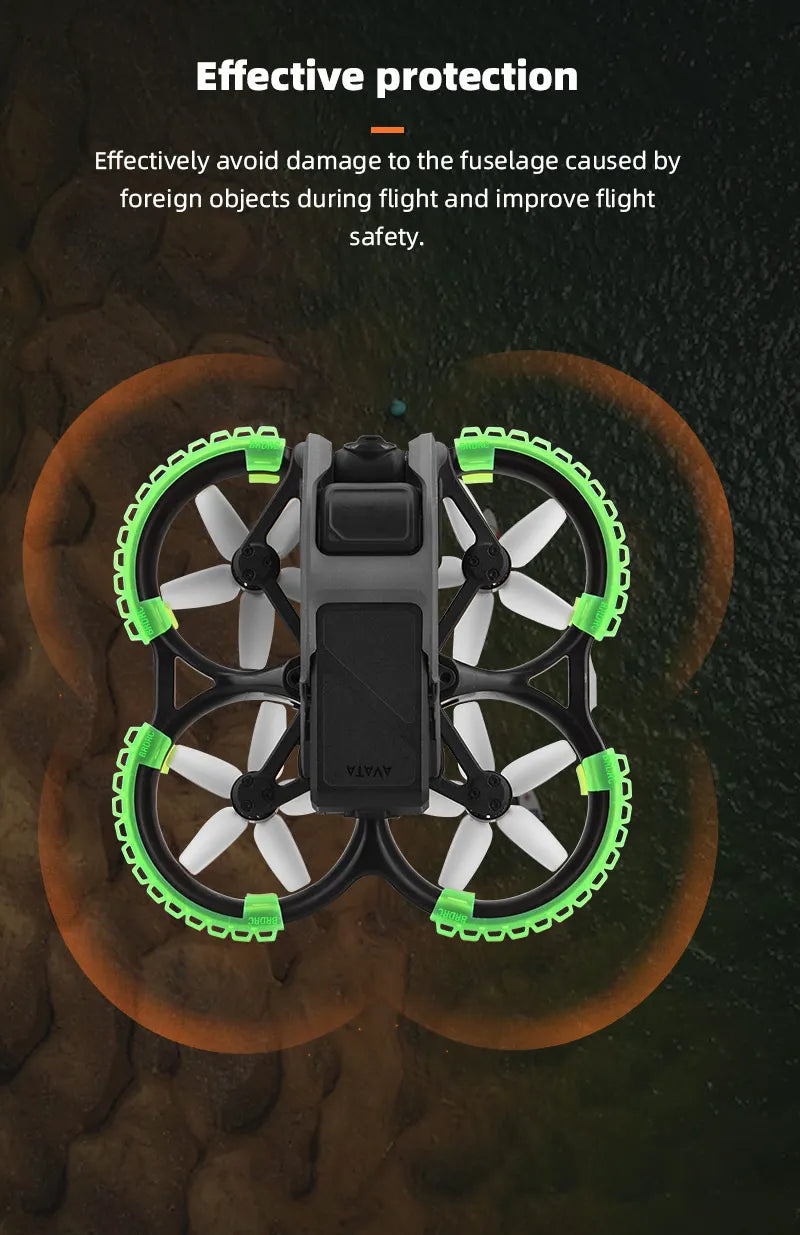 Effective protection Effectively avoid damage to the fuselage caused by foreign objects during flight and improve flight