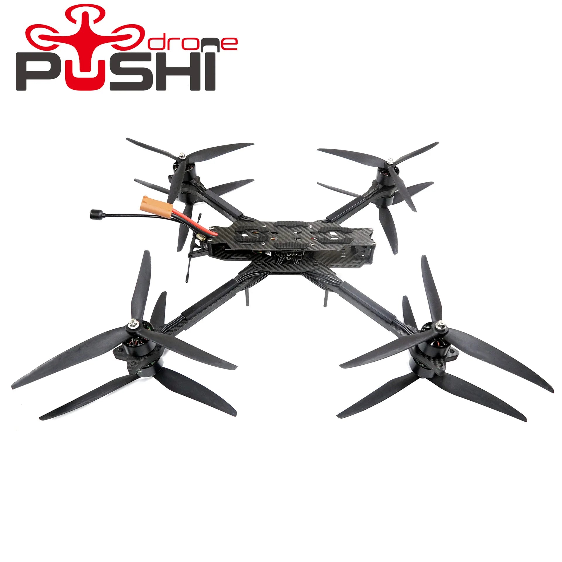 Pushi X8 10 Inch FPV Drone - 7KG Long Range Large Load Traversing Aircraft HD Map Transmission FPV Model Drone