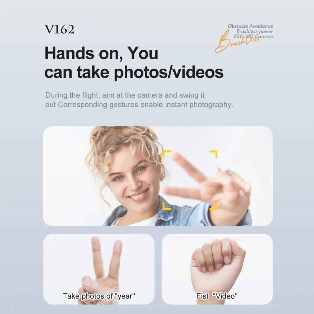 V162 Drone, obstacle avoidance v162 brushless power lsan