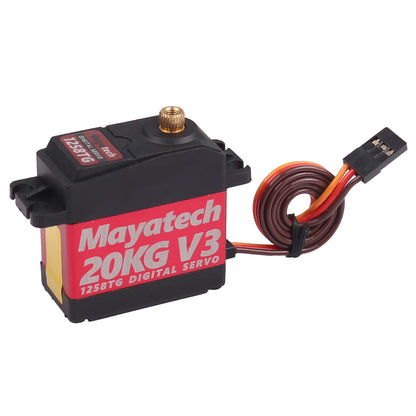 Mayatech 1258TG V3 20KG Servo, Waterproof, high-torque servo ideal for parabolic applications, such as robotics and automation.