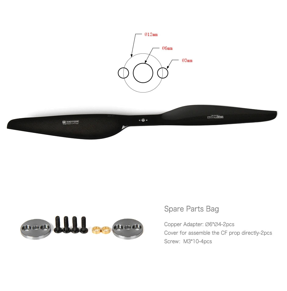 T-MOTOR G20X6.5 G22X7.2 Prop, 0l2mn 06mm 03nm 23567 TOn Spare Part