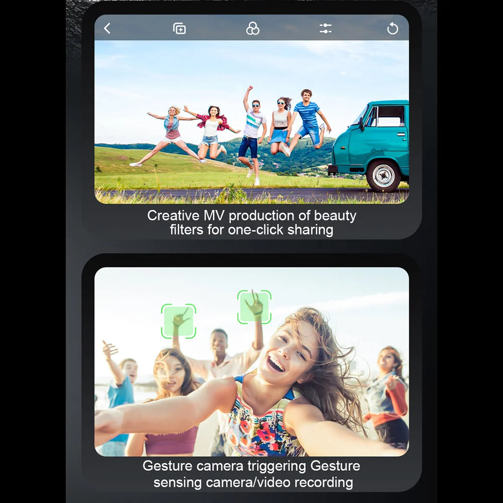 S12 Drone, Capture stunning moments with gestures, share instantly, and record high-quality videos on-the-go.