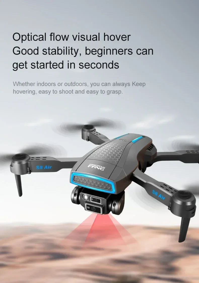 S8 Air  Drone, optical flow visual hover good stability, beginners can start in seconds whether indoor