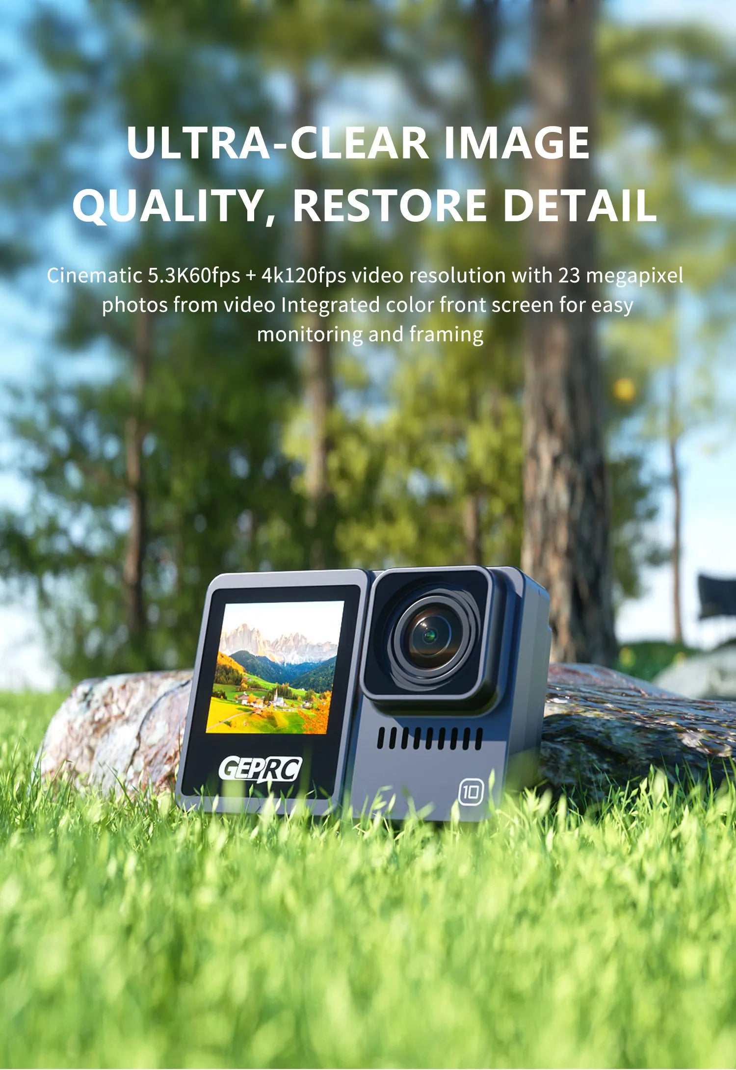 GEPRC Naked Camera GP11 - Full Action Camera GP9/GP10/GP11 Ultimate Fpv 4K 5K Suitable for CineLog 35 Cinebot MAKE5 RC FPV Drones 16 GEPRC Naked Camera, ULTRA-CLEAR IMAGE QUALITY, RESTORE DETAIL