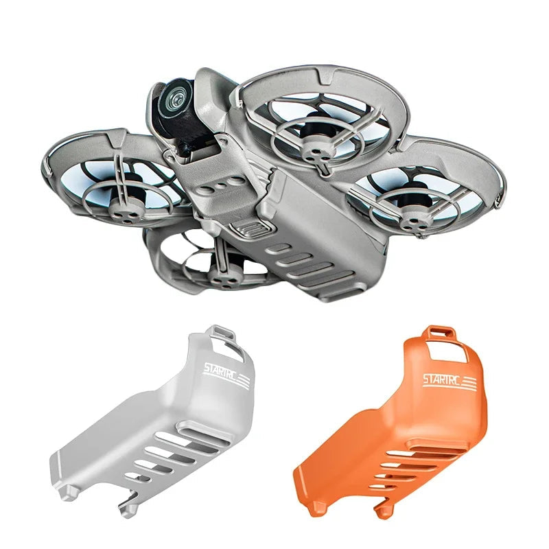 STARTRC Anti-drop Protective Case for DJi Neo Battery, Lightweight Battery Cap, 5mm Height Tripod Cover, 5g, Grey/Orange