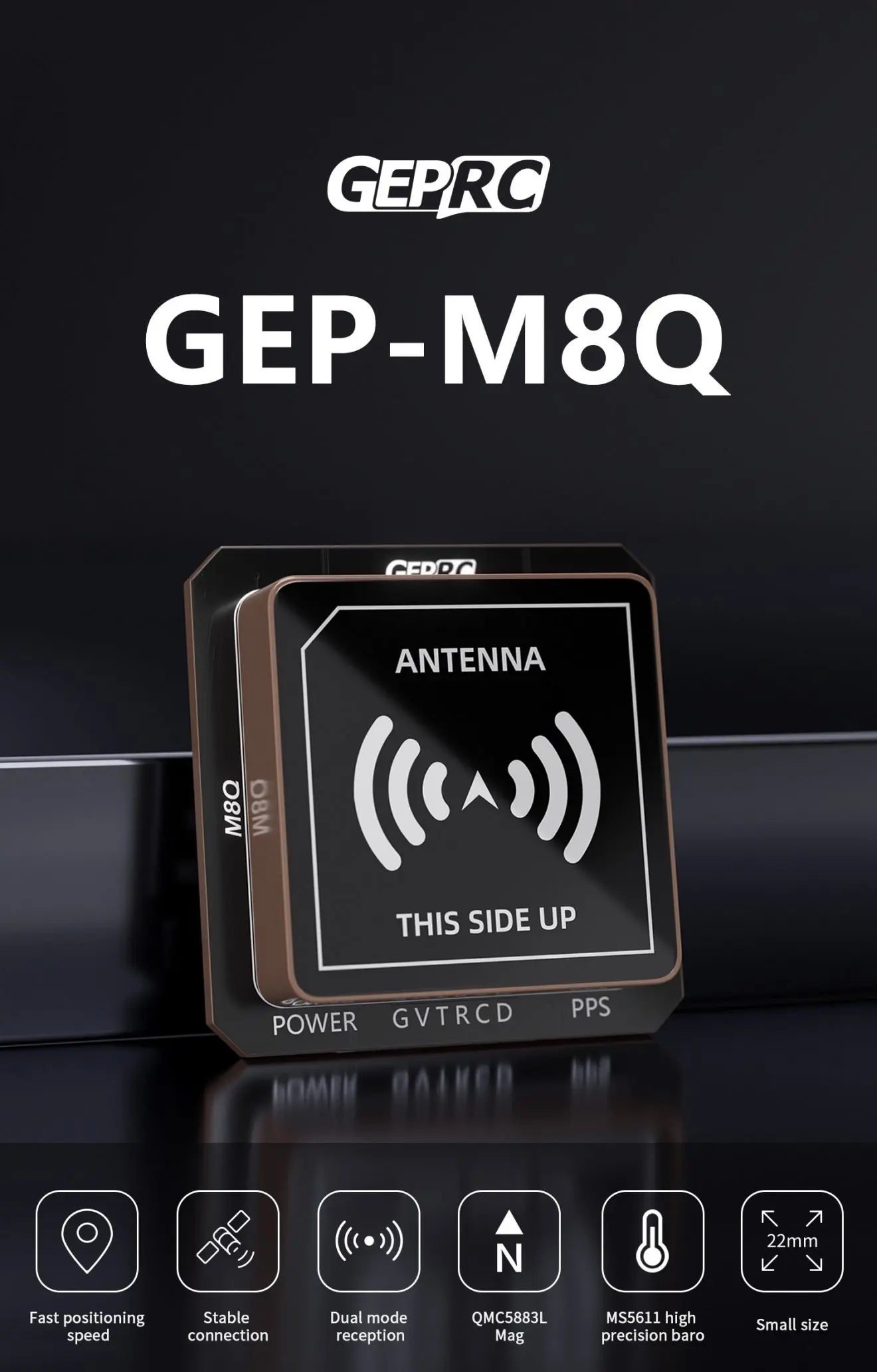 GEPRC GEP-M8Q GPS, GEPRC GEP-M8Q FEDDC ANTENNA g2