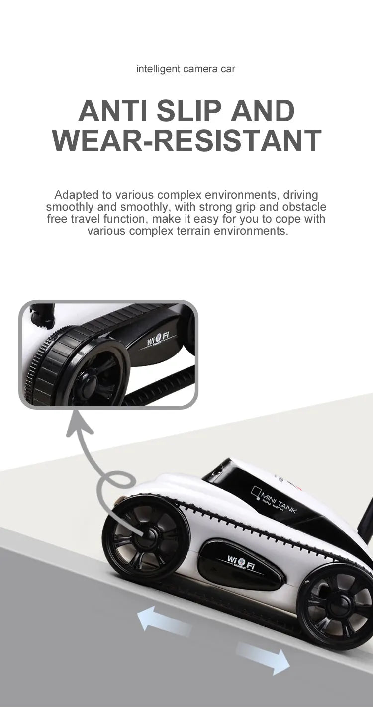 intelligent camera car ANTI SLIP AND WEAR-RESISTANT . 