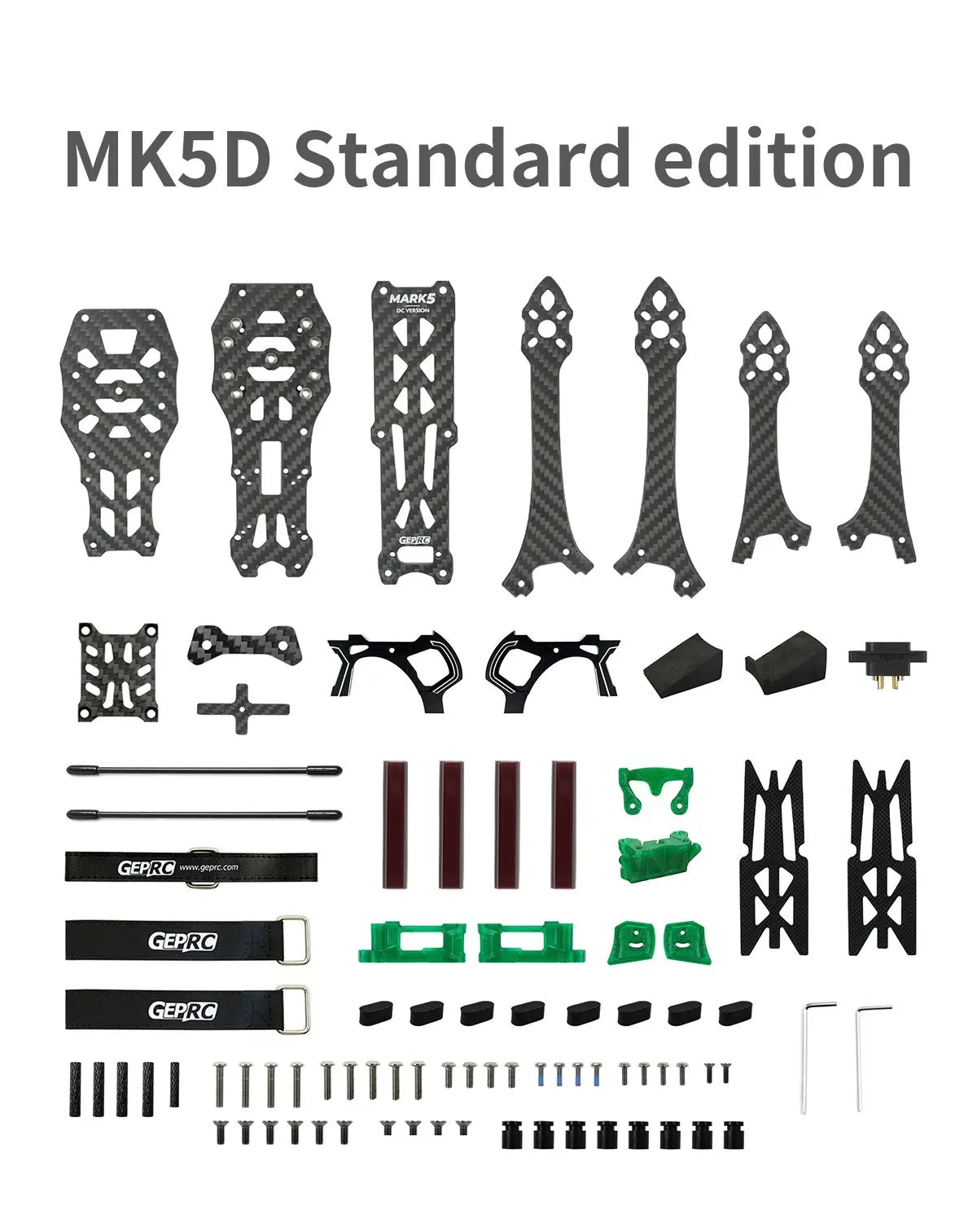 GEP-MK5D O3 MK5X to MK5D Conve DeadCat Frame, FPV Freestyle RC Racing Drone Mark5 - Parts Propeller Access