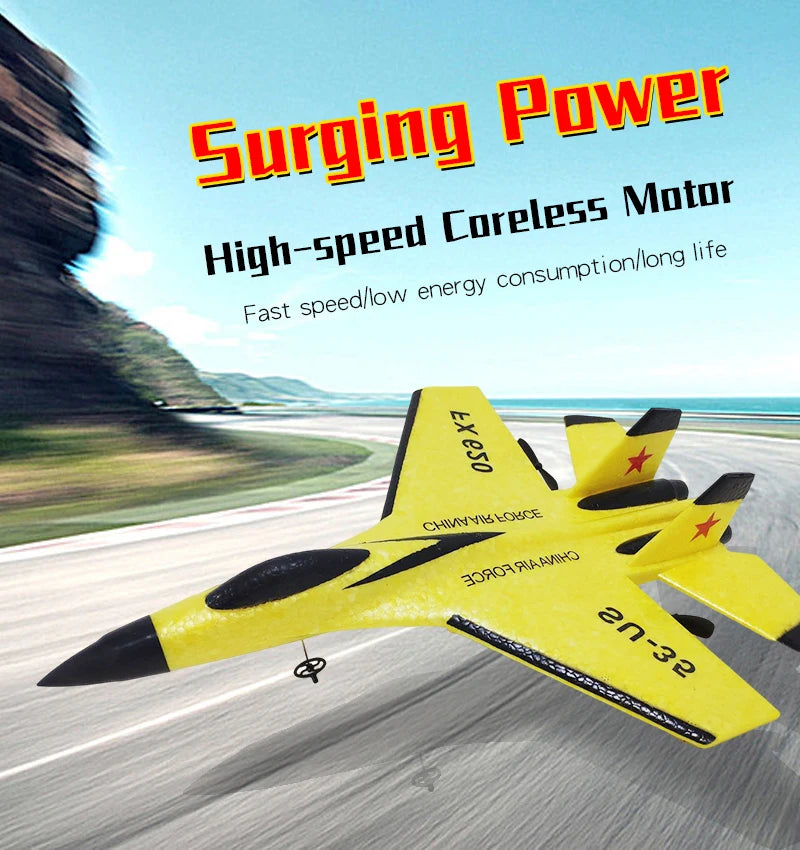 RC Aircraft SU-35 Plane, Ppwer Motur life energy Fast Surging Coreless High-speed consumptionllong speed