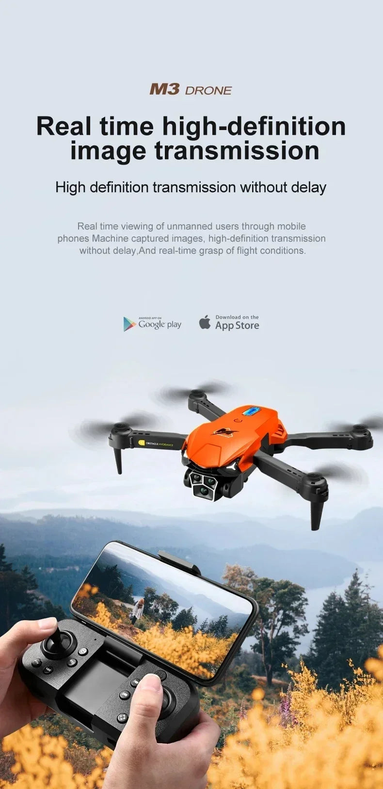 M3 Drone - 8K RC Plane Photography Drone Optical Flow Positioning Aircraft Four-Way Obstacle Avoidance Drone for Children 25 M3 Drone, m3 drone real time image higsrdesinoi