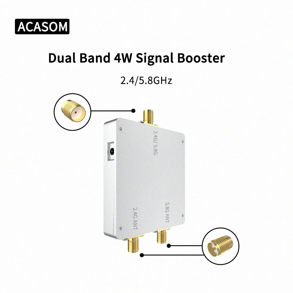 Drone Extender Dual Band 2.4GHz 5.8GHz Signal Booster for DJI Phantom Inspire Mini 3 Pro Mavic 3 Air 2 Spark Cendence Autel 14 1PCS* 2.4GHz/5.8GHz Dual Channel Signal Booster 2PC