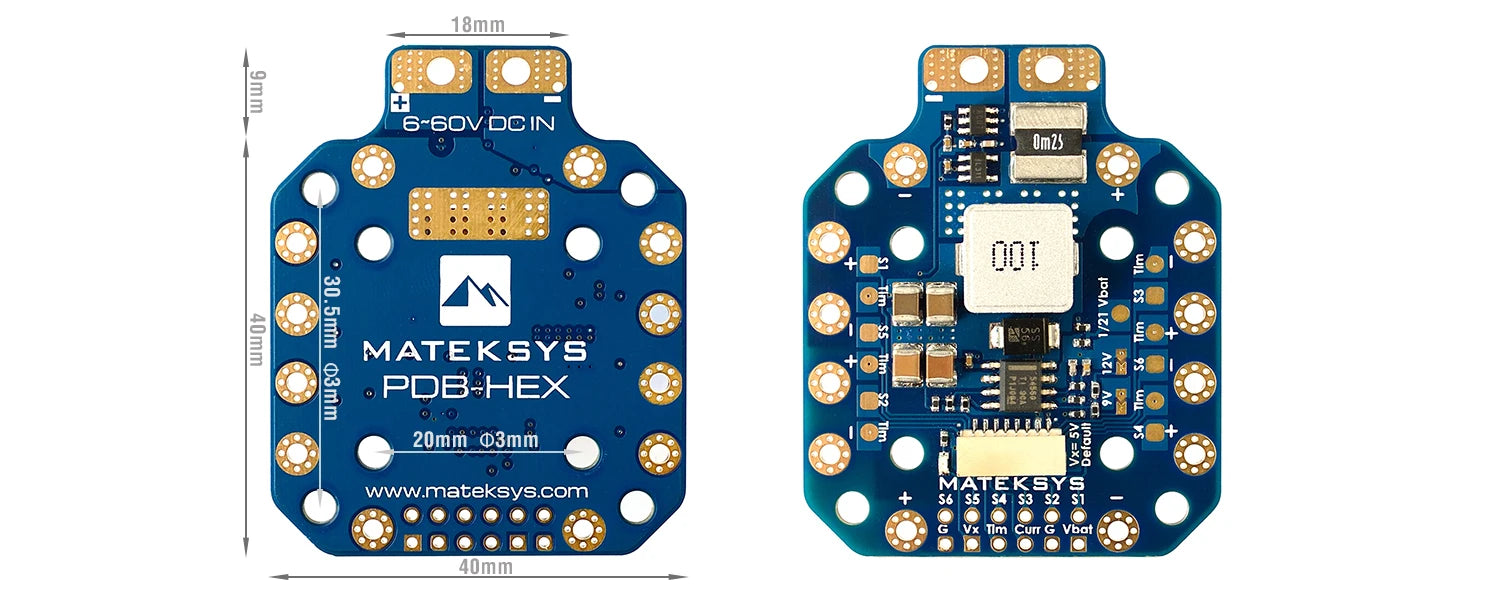 6x ESC power /signal/ telemetry pads for ESC tele