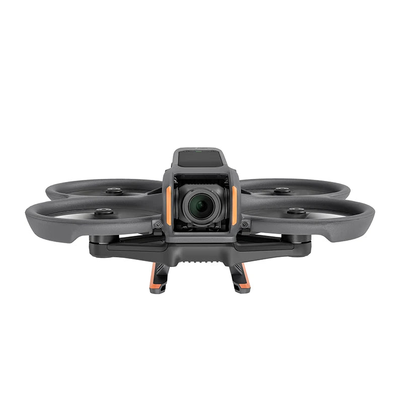 STARTRC Quick Release Landing Gear for DJI Avata 2 — Foldable Height-Extended Skid, 22 mm Raise, ABS+PC, 13.5 g, Black/Orange