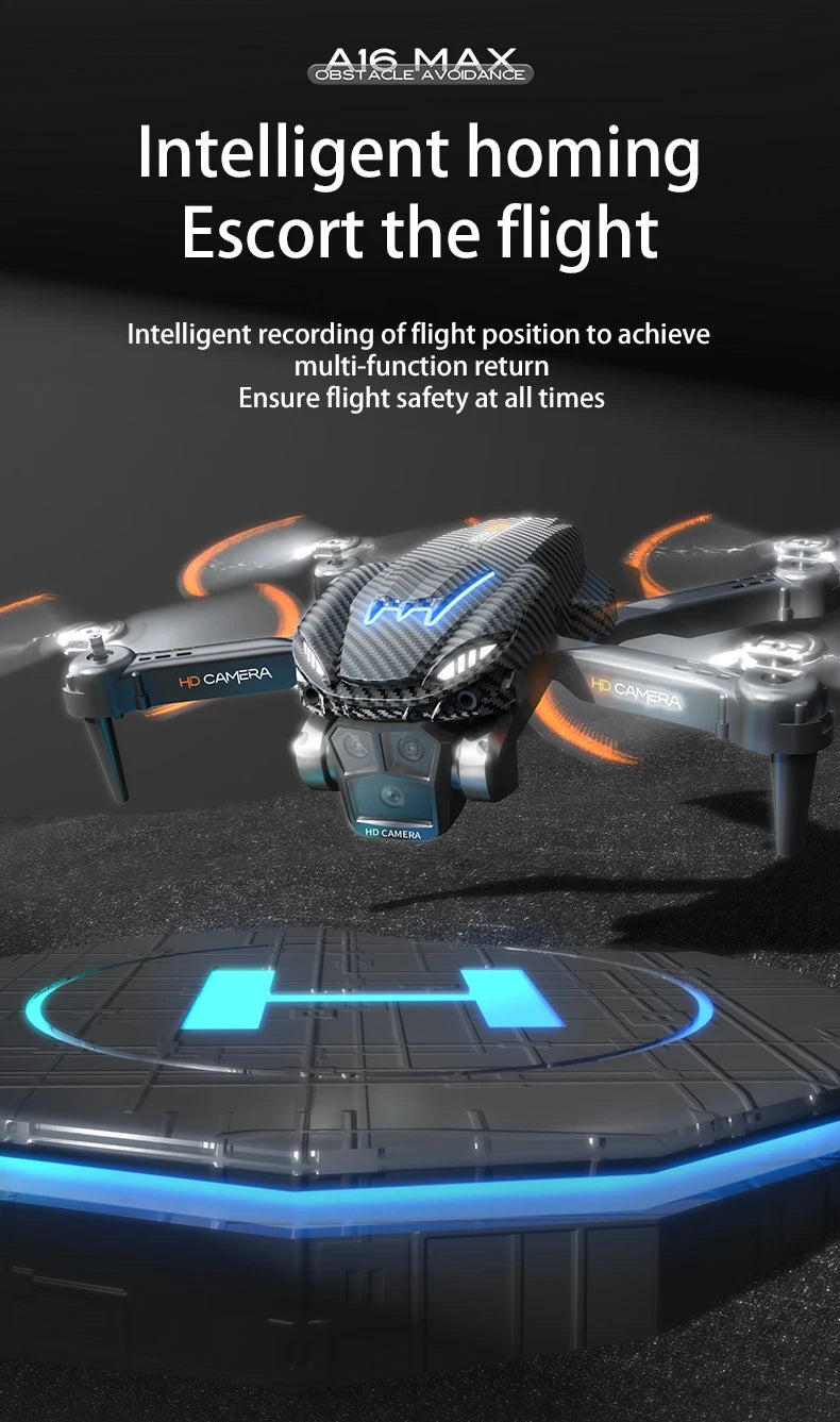 A16 MAX Drone - 4K Profesional GPS FPV Dual HD Camera Drones With Brushless Motor 5G WiFi RC Quadcopter Toys VS SG108 Pro KF102 15 A16 MAX Drone, 8816 acle nbdare intelligent hom
