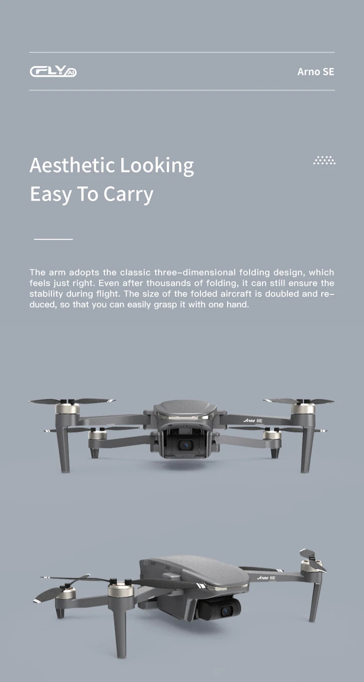 C-FLY Arno SE MAX Drone - Profesional 4K HD Camera 3-Axis Micro Gimbal 5G Wifi GPS Drone With HD Camera FPV Brushless Foldable RC Quadcopter Professional Camera Drone 36 C-FLY Arno SE MAX Drone, CLyA Arno SE Aesthetic Looking Easy To Carry arm adopts