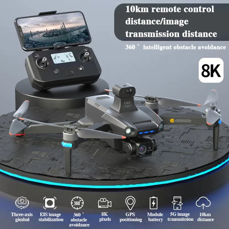 U4 GPS Drone, SK GPS Module 5G image 10km gimbal stabilization obstacle pixels positioning battery