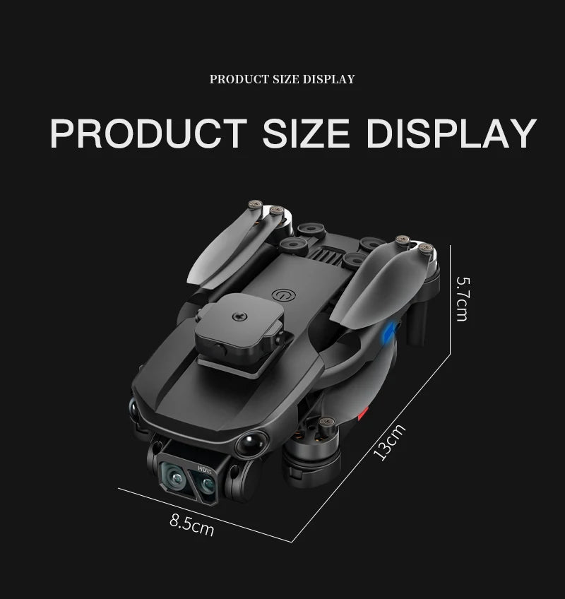 H9 Drone, PRODUCT SIZE DISPLAY 9 7 8.5cm
