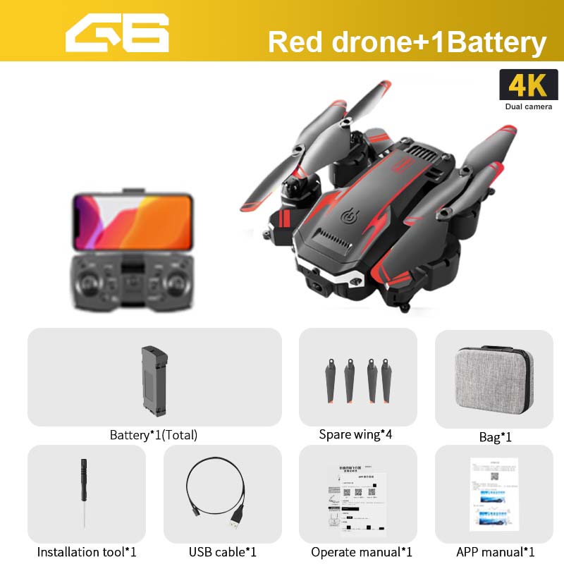 G6 Drone, 1(Total) Spare wing* 4 Bag*1