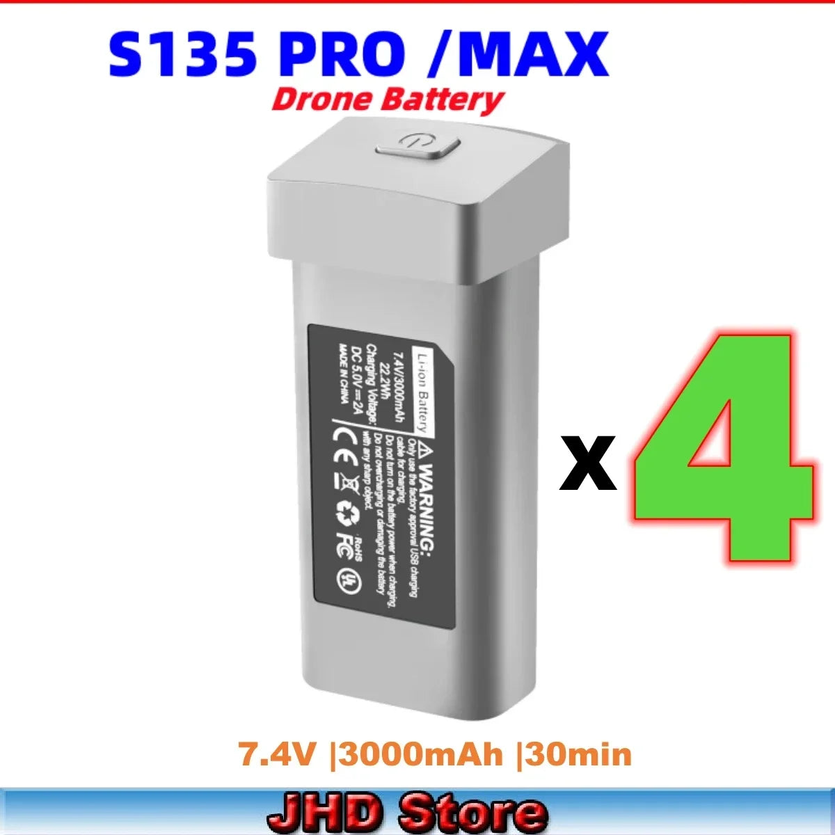 JHD S135 PRO / Max Drone Battery 7.4V 3000mAh