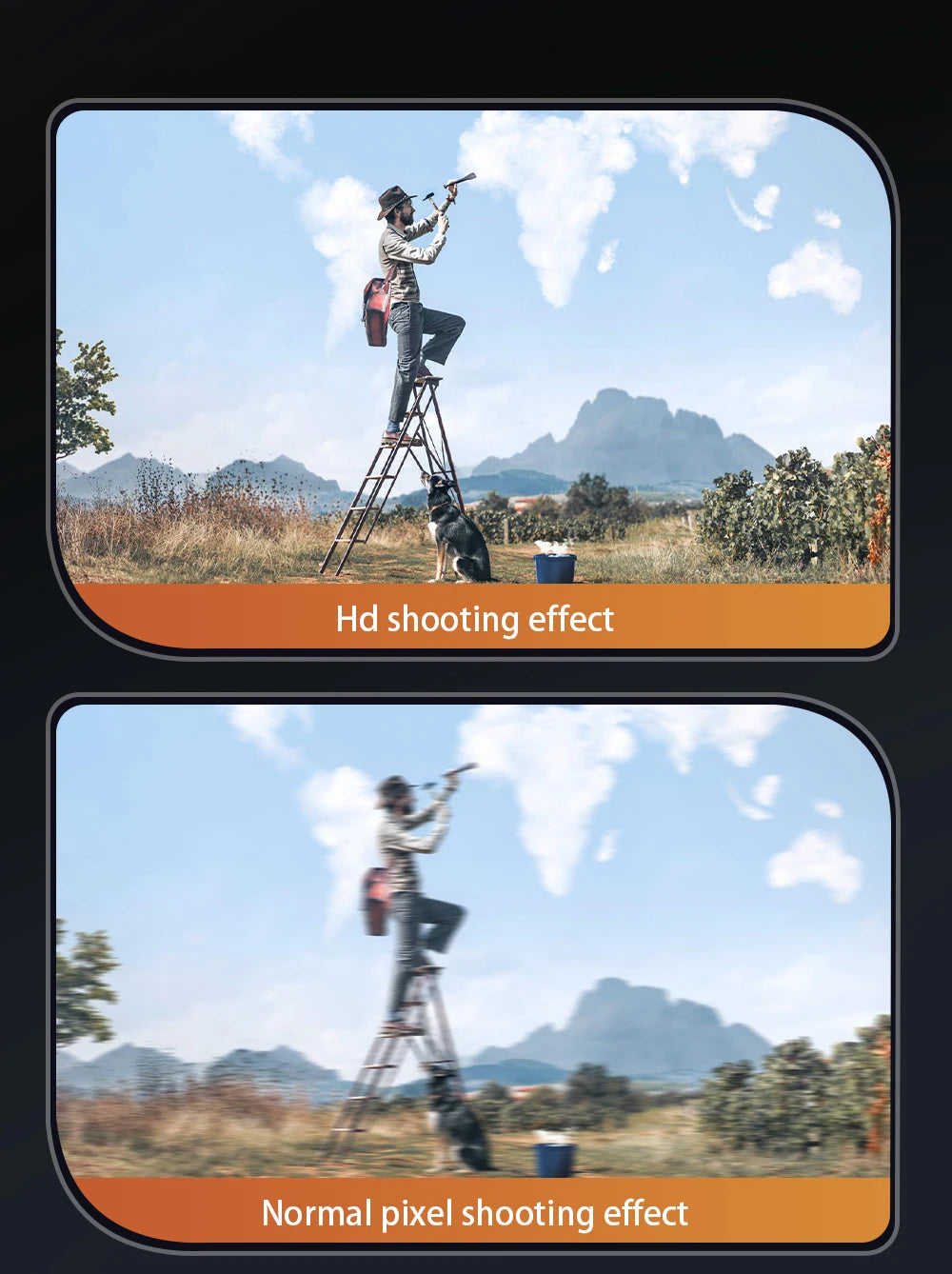 SG108 / SG108 Max Drone, Hd shooting effect Normal pixel shooting