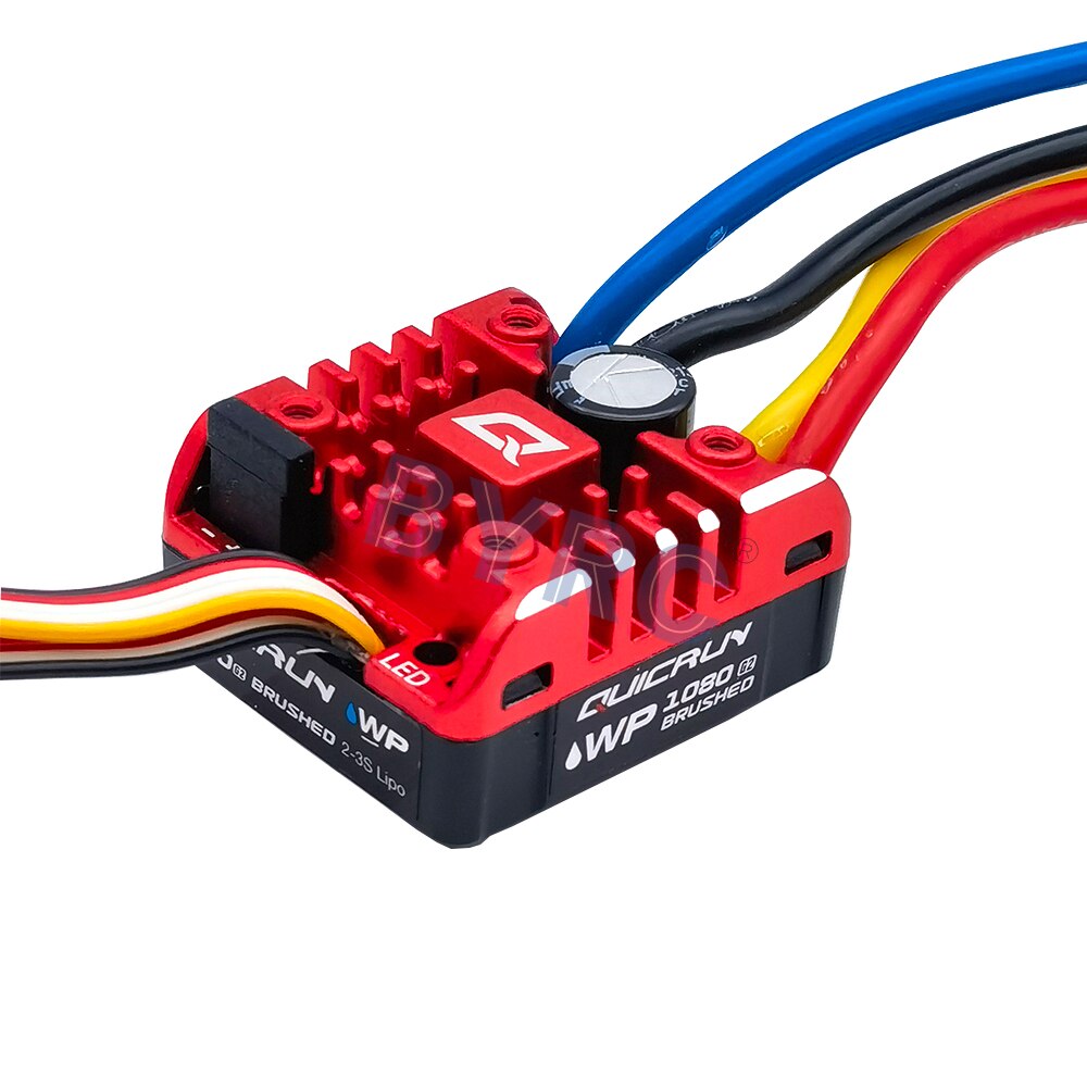 Hobbywing QuicRun WP 1080 G2 80A Brushed Waterproof ESC Electronic Speed Controller for 1/10 RC Rock Crawler Car