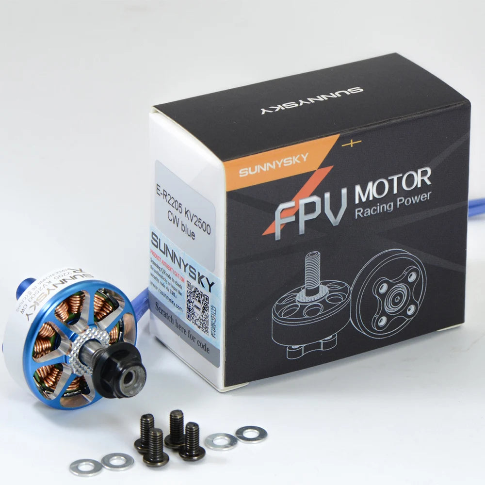 Sunnysky E-R2205 2300KV 2500KV 3-4S Brushless Racing Motor For 5 Inch - Foto 6