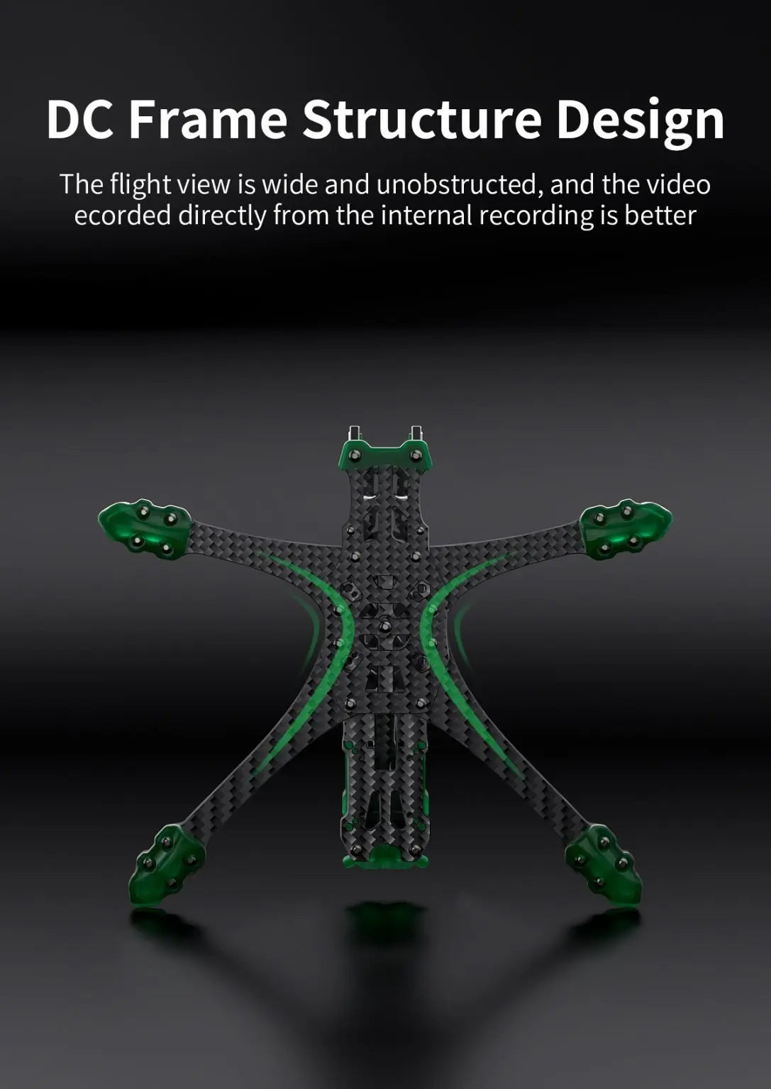 GEP-MK5D O3 MK5X to MK5D Conve DeadCat Frame, DC Frame Structure Design The flight view is wide and unobstructed, and the video