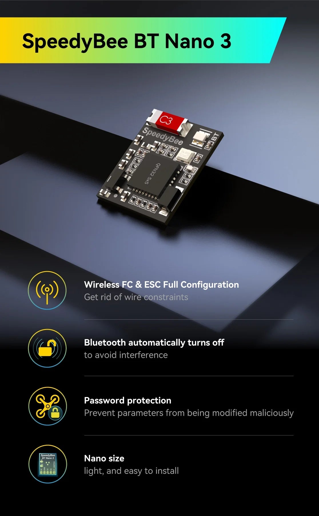 SpeedyBee BT Nano 3 C3 Wireless FC & ESC Full Configuration
